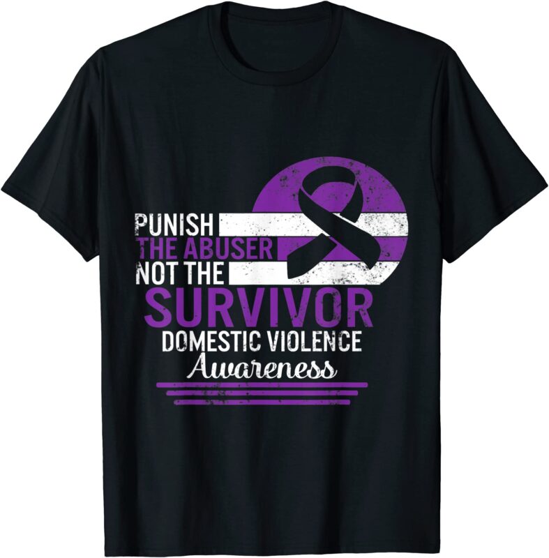 15 Domestic Violence Awareness Shirt Designs Bundle For Commercial Use ...