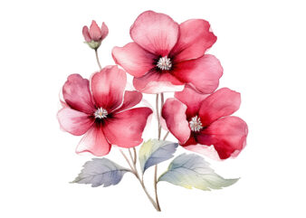 watercolor painting flower clipart