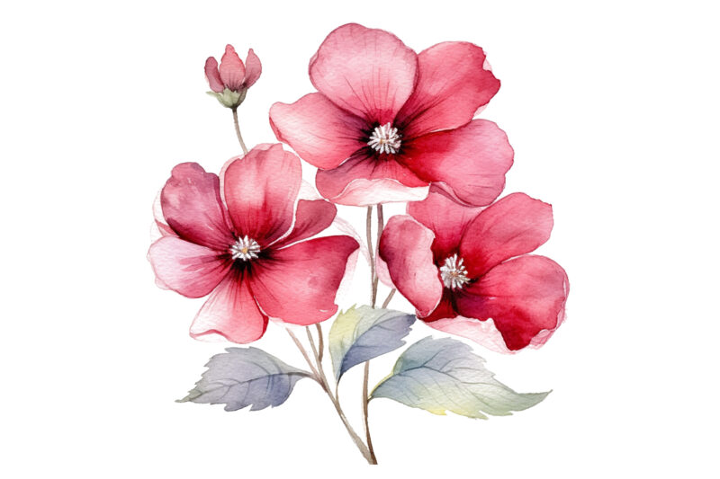 watercolor painting flower clipart