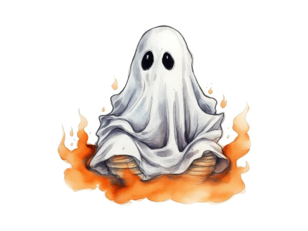 Cute ghost halloween sublimation clipart t shirt vector file