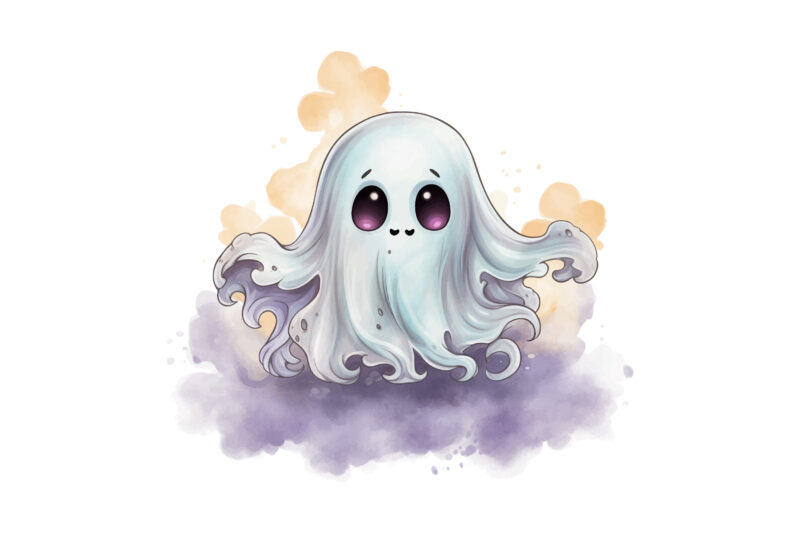 Cute Ghost Halloween Sublimation Clipart