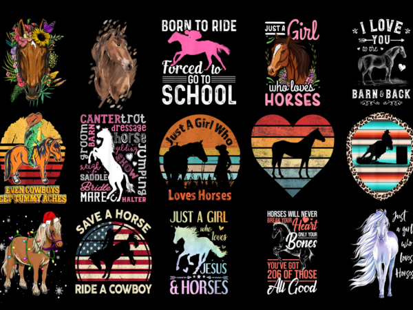 15 horse shirt designs bundle for commercial use part 3, horse t-shirt, horse png file, horse digital file, horse gift, horse download, horse design