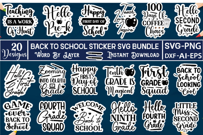 Back To School Svg Bundle back to school stickers svg bundle, back to school bundle, back to school stickers svg, back to school, back to school stickers,stickers svg bundle, stickers,