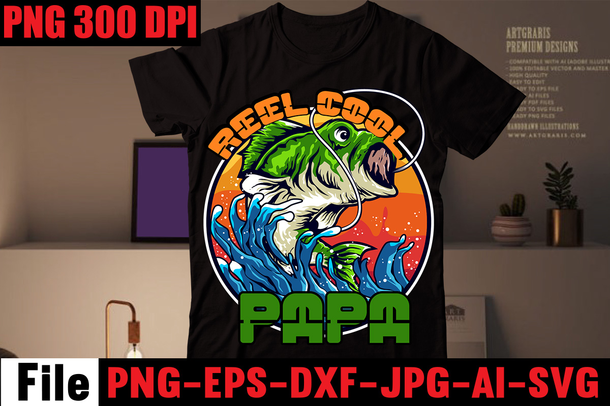 reel-cool-papa-t-shirt-design-education-is-important-but-fishing-is