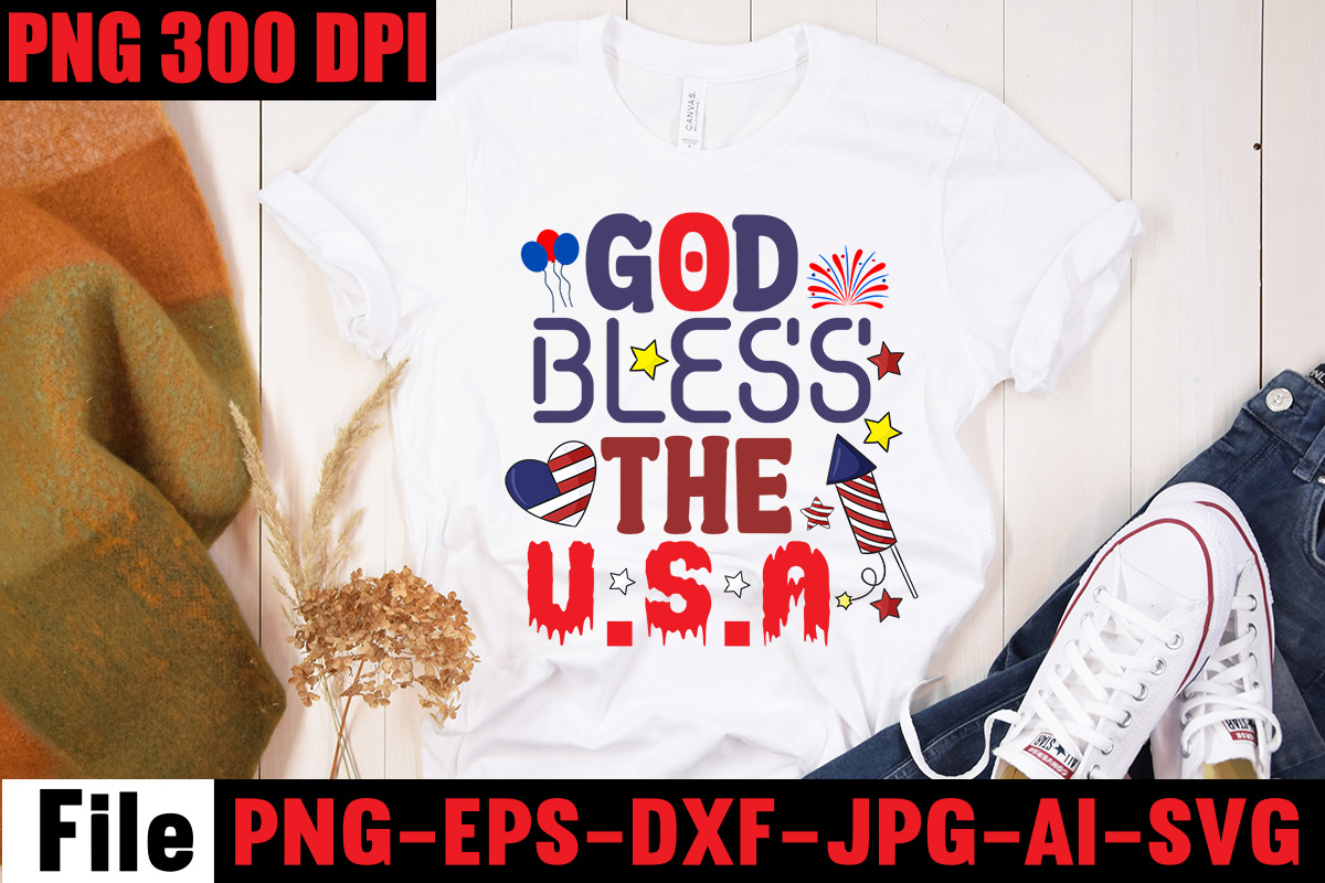 God Bless The U.S. AT-shirt Design,God Bless America T-shirt Design,All ...