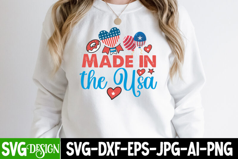 Made in Usa T-Shirt Design, Made in Usa Vector T-Shirt Design, American Mama T-Shirt Design, American Mama SVG Cut File, 4th of July SVG Bundle,4th of July Sublimation Bundle Svg,