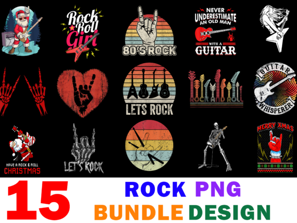 15 rock shirt designs bundle for commercial use part 3, rock t-shirt, rock png file, rock digital file, rock gift, rock download, rock design