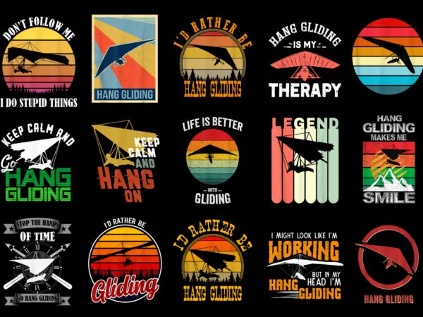 15 hang gliding shirt designs bundle for commercial use part 2, hang gliding t-shirt, hang gliding png file, hang gliding digital file, hang gliding gift, hang gliding download, hang gliding design