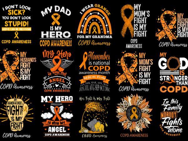 15 copd awareness shirt designs bundle for commercial use part 3, copd awareness t-shirt, copd awareness png file, copd awareness digital file, copd awareness gift, copd awareness download, copd awareness design