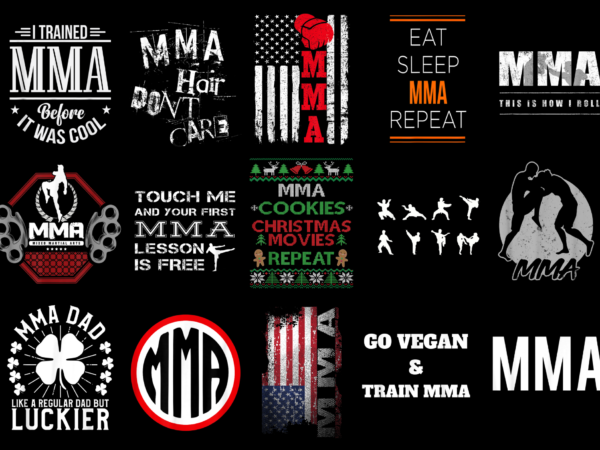 15 mma shirt designs bundle for commercial use part 2, mma t-shirt, mma png file, mma digital file, mma gift, mma download, mma design