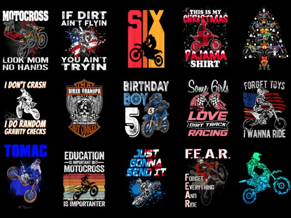 15 motocross shirt designs bundle for commercial use part 2, motocross t-shirt, motocross png file, motocross digital file, motocross gift, motocross download, motocross design