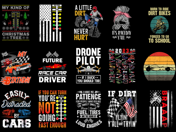 15 racing shirt designs bundle for commercial use part 2, racing t-shirt, racing png file, racing digital file, racing gift, racing download, racing design