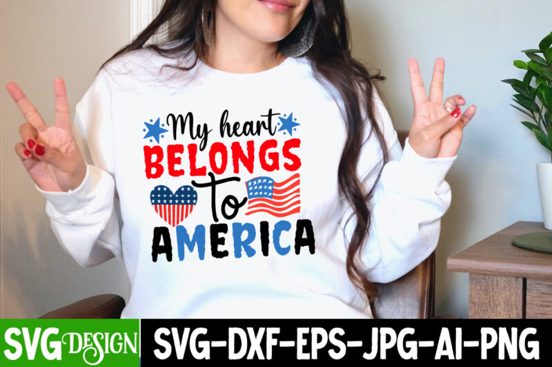 My Hearts Belongs to America T-Shirt Design, My Hearts Belongs to America SVG Cut File, We the People Want to Mama T-Shirt Design, We the People Want to Mama SVG