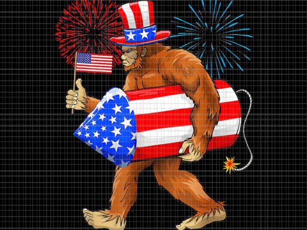 Bigfoot believers american flag png, bigfoot 4th of july png, bigfoot png, american flag png, patriotic day png, fourth of july png t shirt template