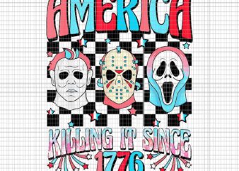 America Killing IT Since 1776 Horror 4th Of July USA Png, Horror 4th Of July Png, 4th Of July Png t shirt vector