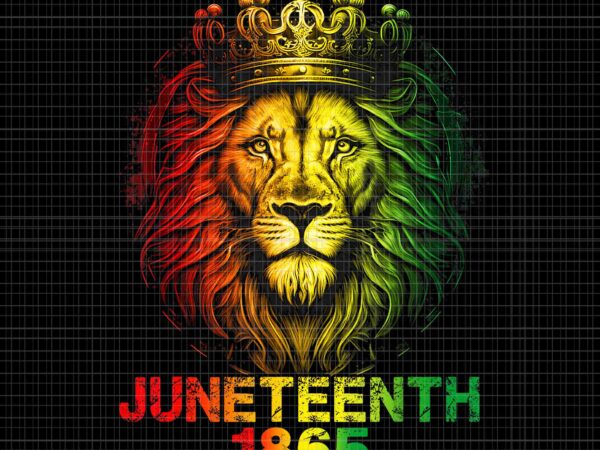 1865 juneteenth celebrate lion african american freedom day png, lion juneteenth png, 1865 juneteenth png