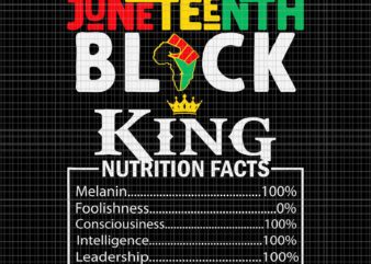 Nutritional Facts Juneteenth 1865 Black King Black Queen Svg, Juneteenth Black King Svg, Juneteenth 1865 Svg, Nutritional Facts Svg T shirt vector artwork