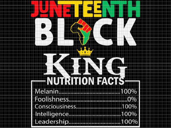 Nutritional facts juneteenth 1865 black king black queen svg, juneteenth black king svg, juneteenth 1865 svg, nutritional facts svg T shirt vector artwork