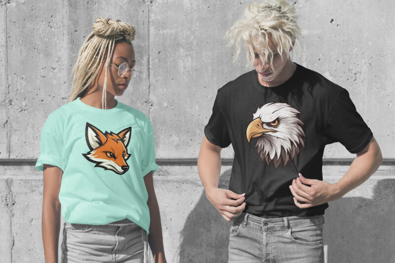 Animal mascot t-shirts BUNDLE