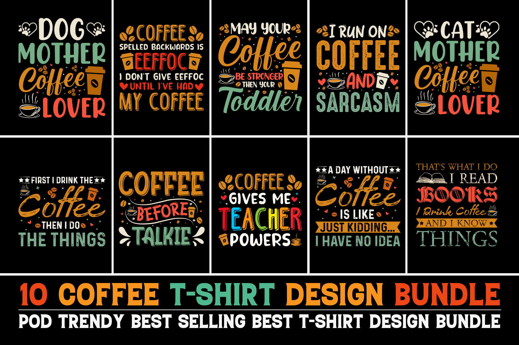 Ice coffee T Shirt Designs Graphics & More Merch