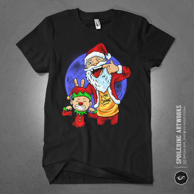 30 X-MAS tshirt design bundles vol.2 populer santa illustration