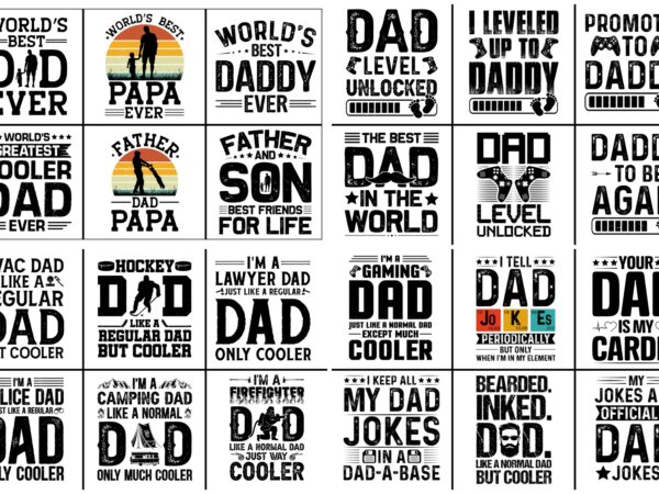 Dad t-shirt design svg bundle