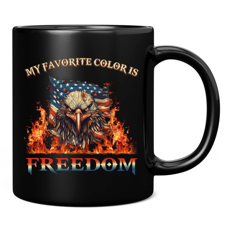 Eagle American Flag My Favorite Color Is Freedom Patriotic PC