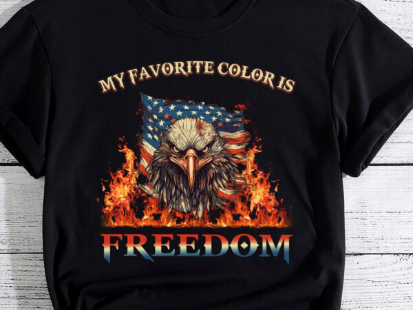 Eagle american flag my favorite color is freedom patriotic pc vector clipart