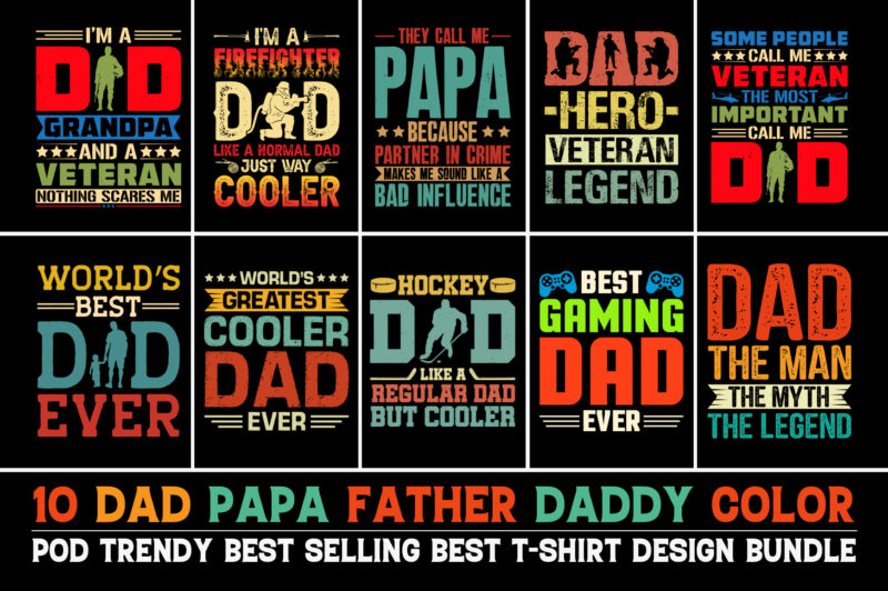 Father’s Day T-Shirt Design Bundle