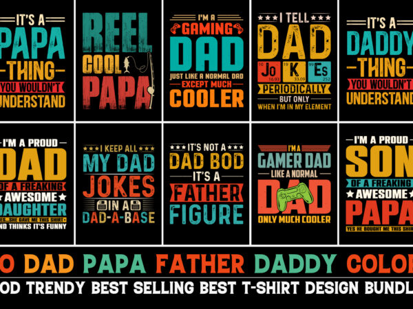 Fathe’s day t-shirt design bundle