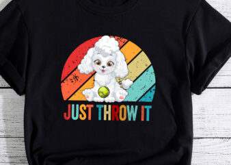 Funny Poodle Owner Just Throw It Dog Lover PC