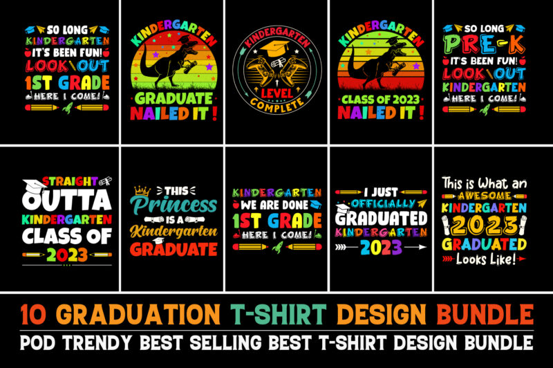 Graduation T-Shirt Design Bundle - Buy t-shirt designs