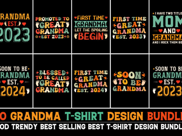 Grandma t-shirt design bundle