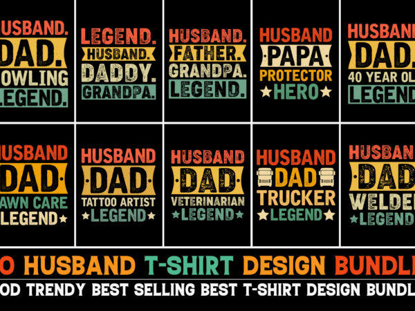 Husband t-shirt design bundle