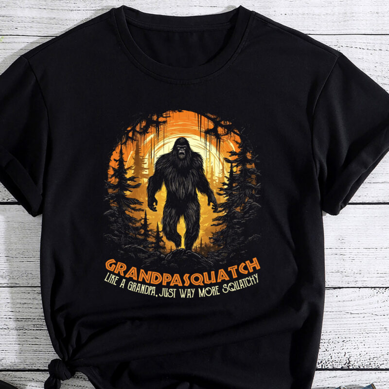 Mens Grandpa Squatch Like A Grandpa Just Way More Squatchy PC