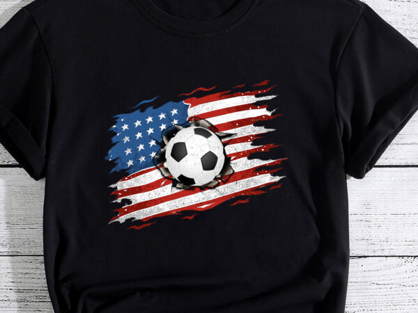 Patriotic football 4th of july usa american flag pc t shirt illustration