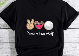 Peace Love Golf Leopard Print Girls Women Golf PC