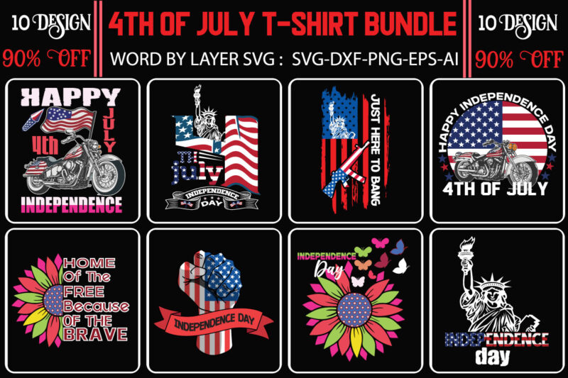 4th of july T-shirt Design Bundle,4th july, 4th july song, 4th july ...