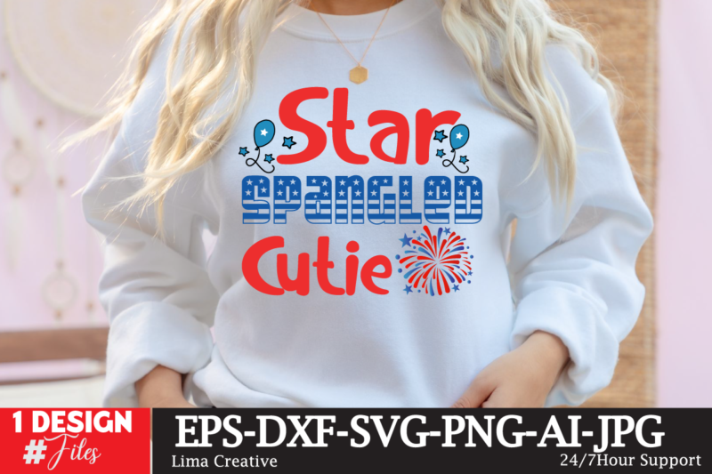 Star Spangled Cutie T-shirt Design , 4th july, 4th july song, 4th july fireworks, 4th july soundgarden, 4th july wreath, 4th july sufjan stevens, 4th july mariah carey, 4th july