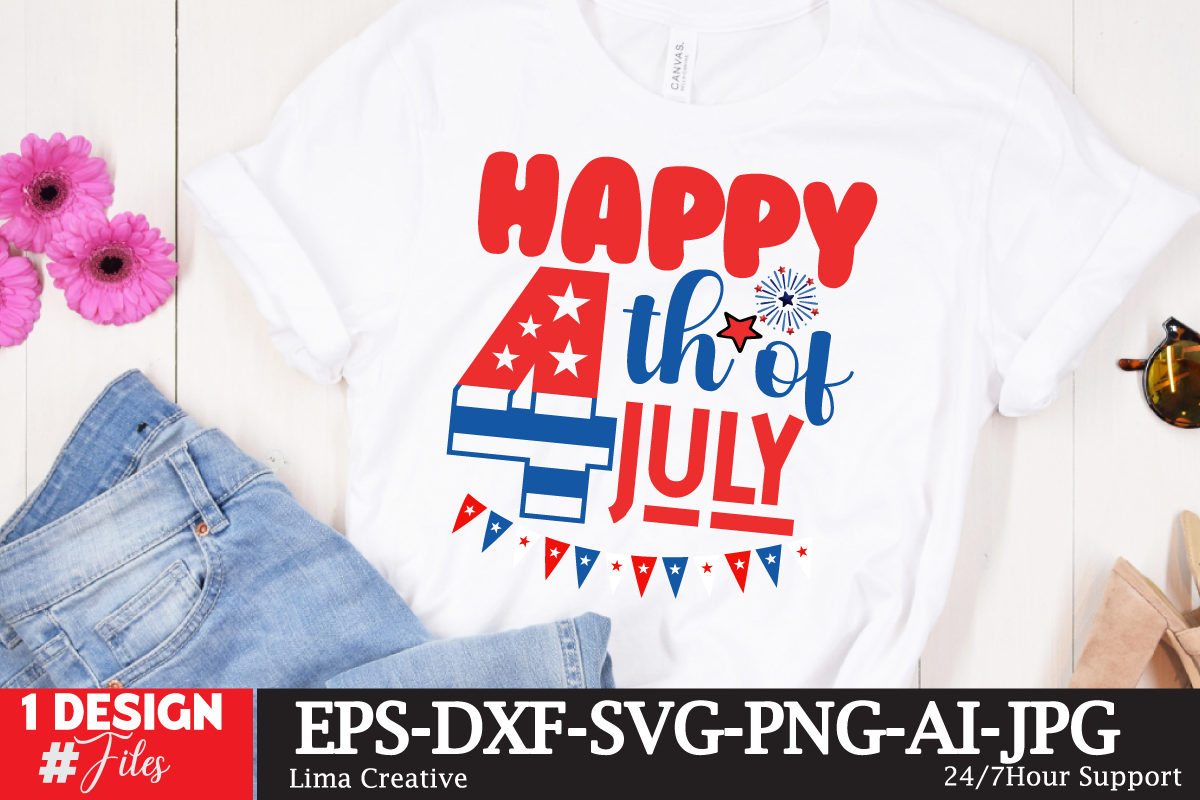 Happy 4th Of July T-shirt Design , 4th july, 4th july song, 4th july