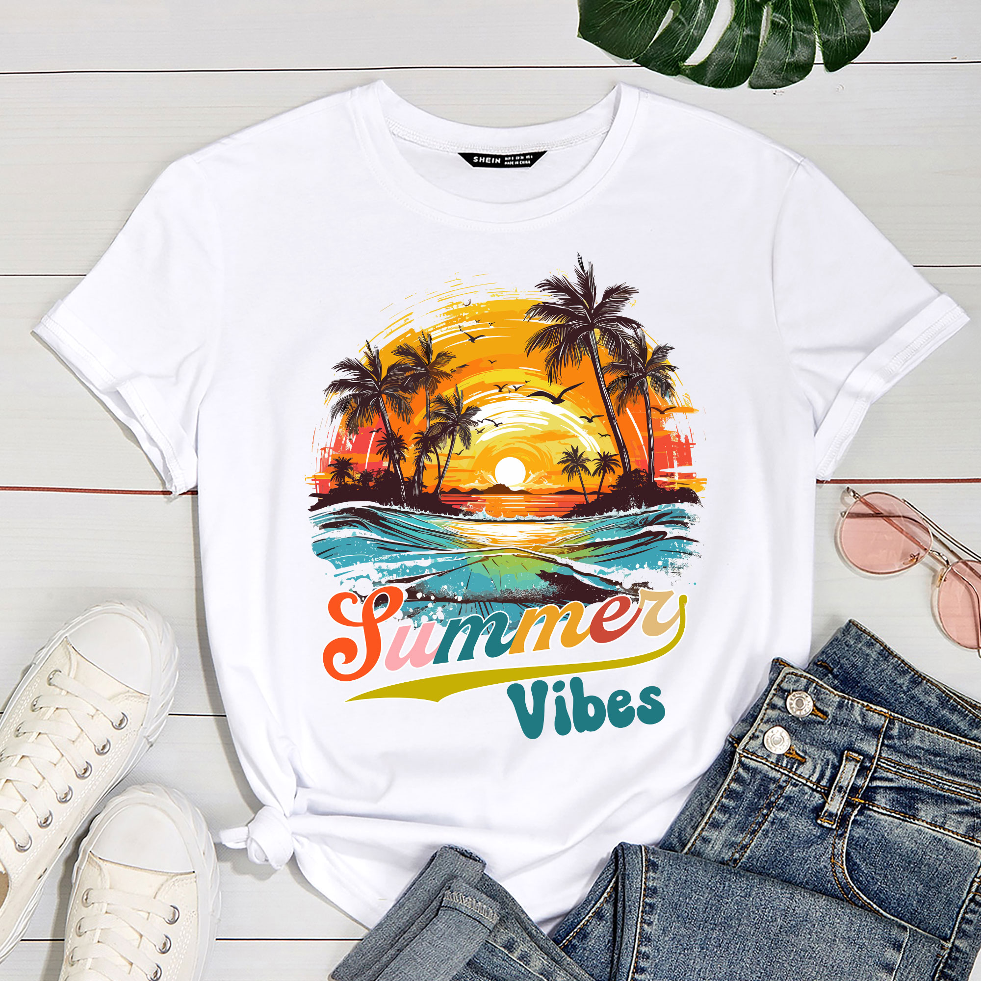 JaneseApparel Live Free Flower Child T-Shirt Summer Shirt Wild Tee Spirit Top Reading Gift Hippie Positive Inspirational Groovy Retro Psychedelic