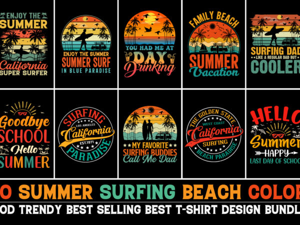 Summer t-shirt design bundle