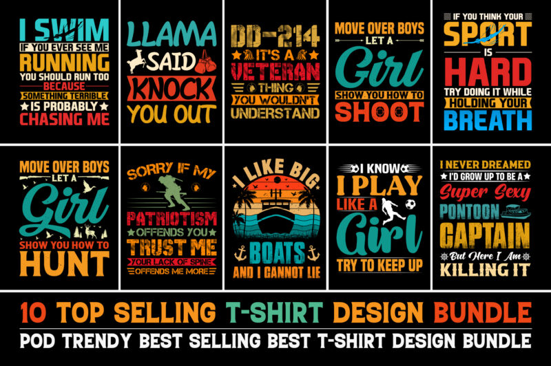 T-Shirt Design Bundle - Buy t-shirt designs