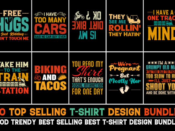 T-shirt design bundle-trendy pod best t-shirt design bundle