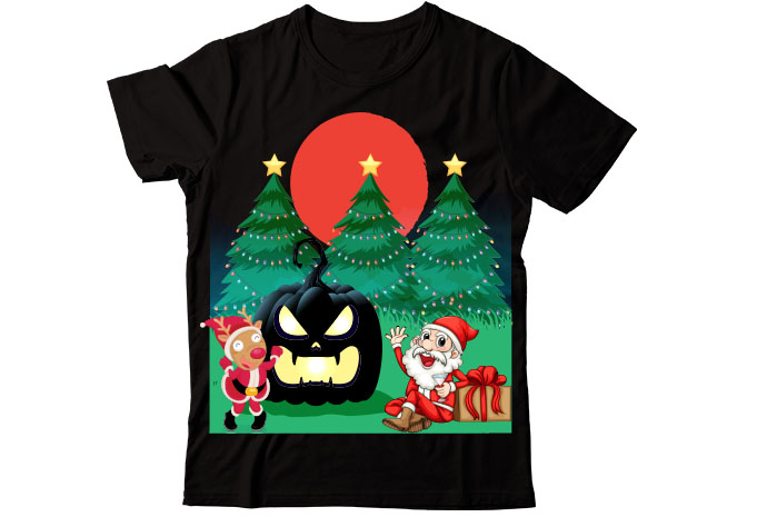 Halloween illustration T-shirt Design