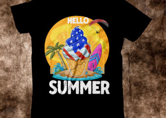 Hello Summer T-Shirt Design, Hello Summer Vector T-Shirt Deesign on Sale , Summer T-Shirt Design, Summer Vector T-Shirt Design, vector for t-shirt bundle , Hello Summer T-Shirt Design, Hello Summer