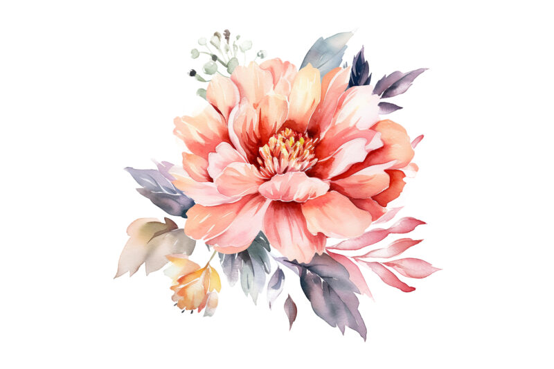 Watercolor Flower Arrangements Florals