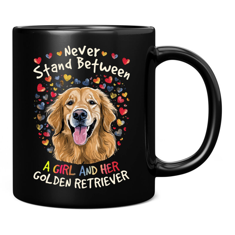 Womens Never Stand Between A Girl And Her Golden Retriever Dog Love PC