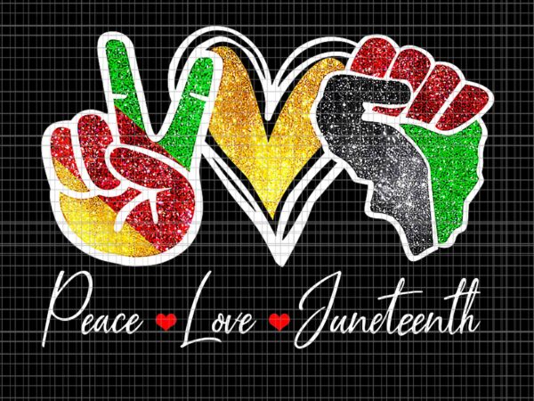 Peace love juneteenth black pride freedom 4th of july png, peace love juneteenth png, 4th of july png t shirt illustration