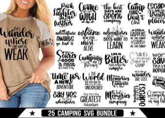 Camping SVG Bundle, Adventure Svg Bundle